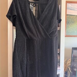 Black Shimmer Women's Romper